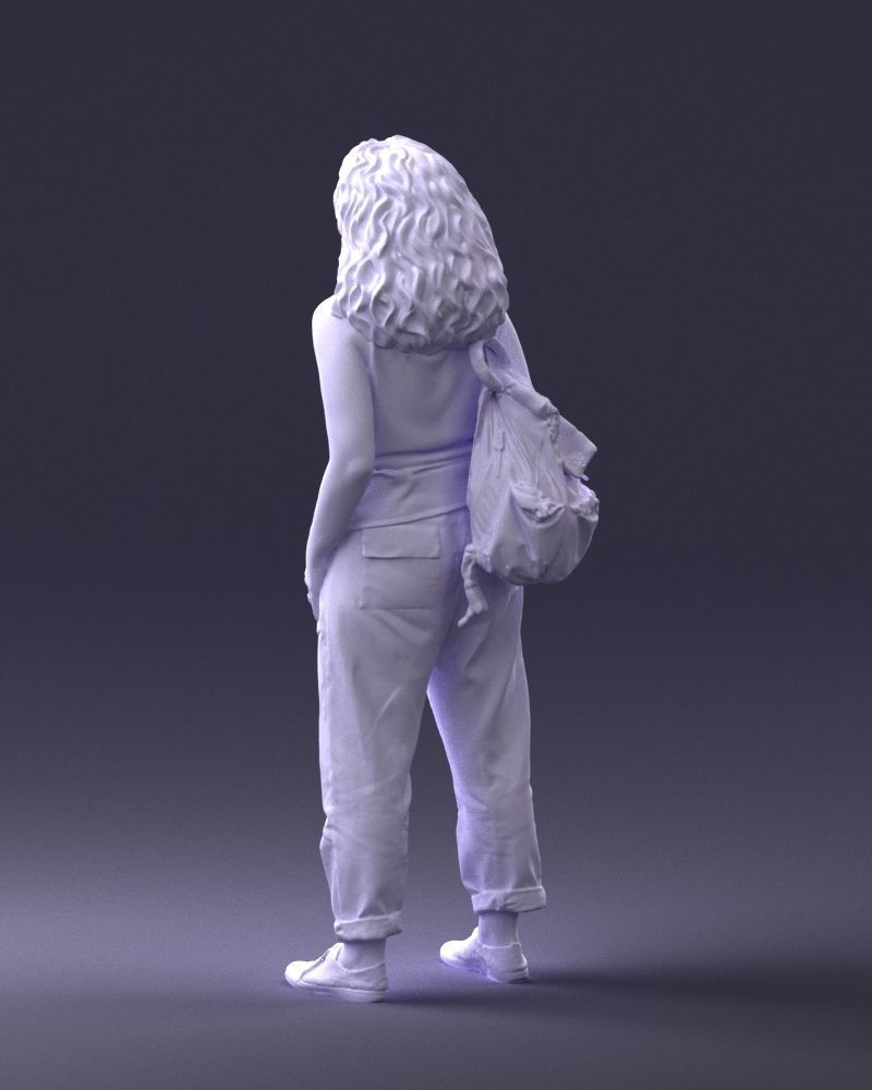 Woman with red hair 0081 3D Print Ready 3D print model_22