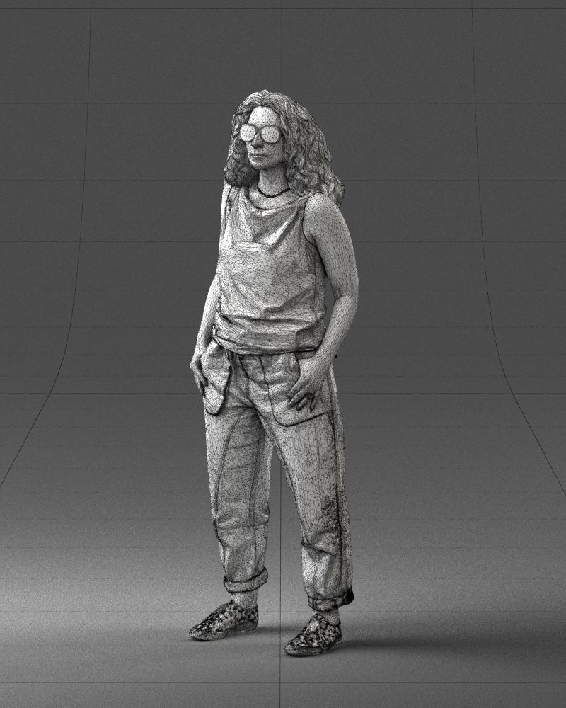 Woman with red hair 0081 3D Print Ready 3D print model_32