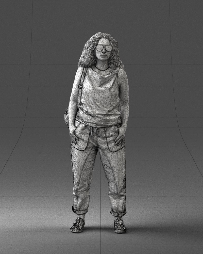 Woman with red hair 0081 3D Print Ready 3D print model_5