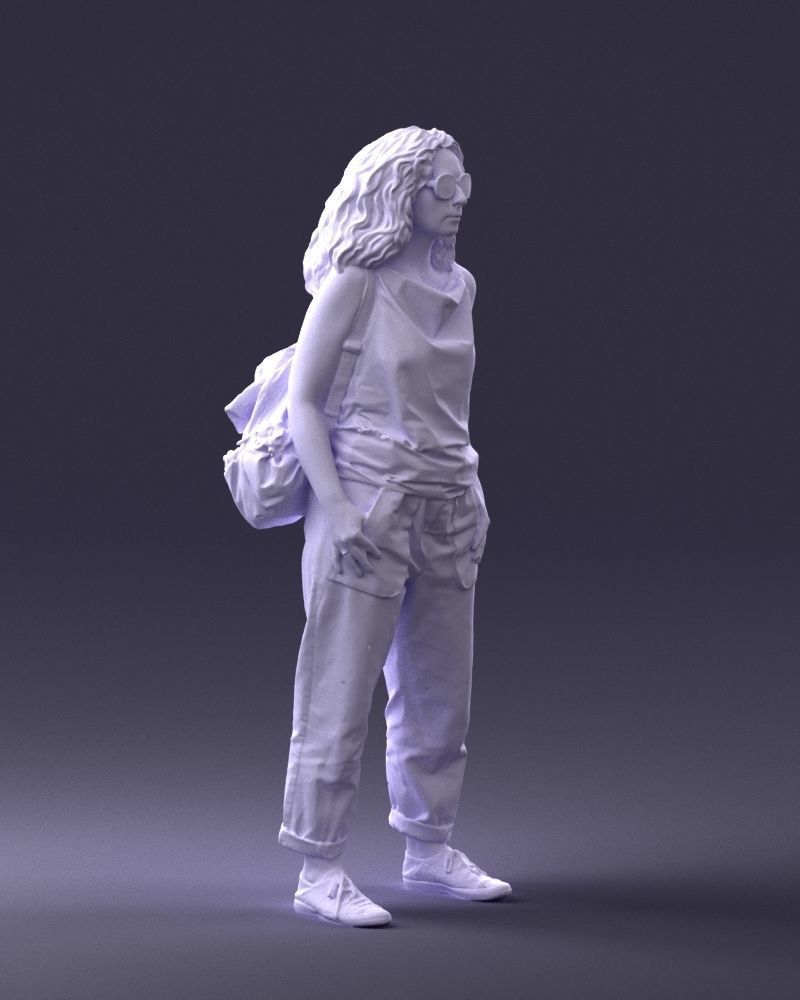 Woman with red hair 0081 3D Print Ready 3D print model_10