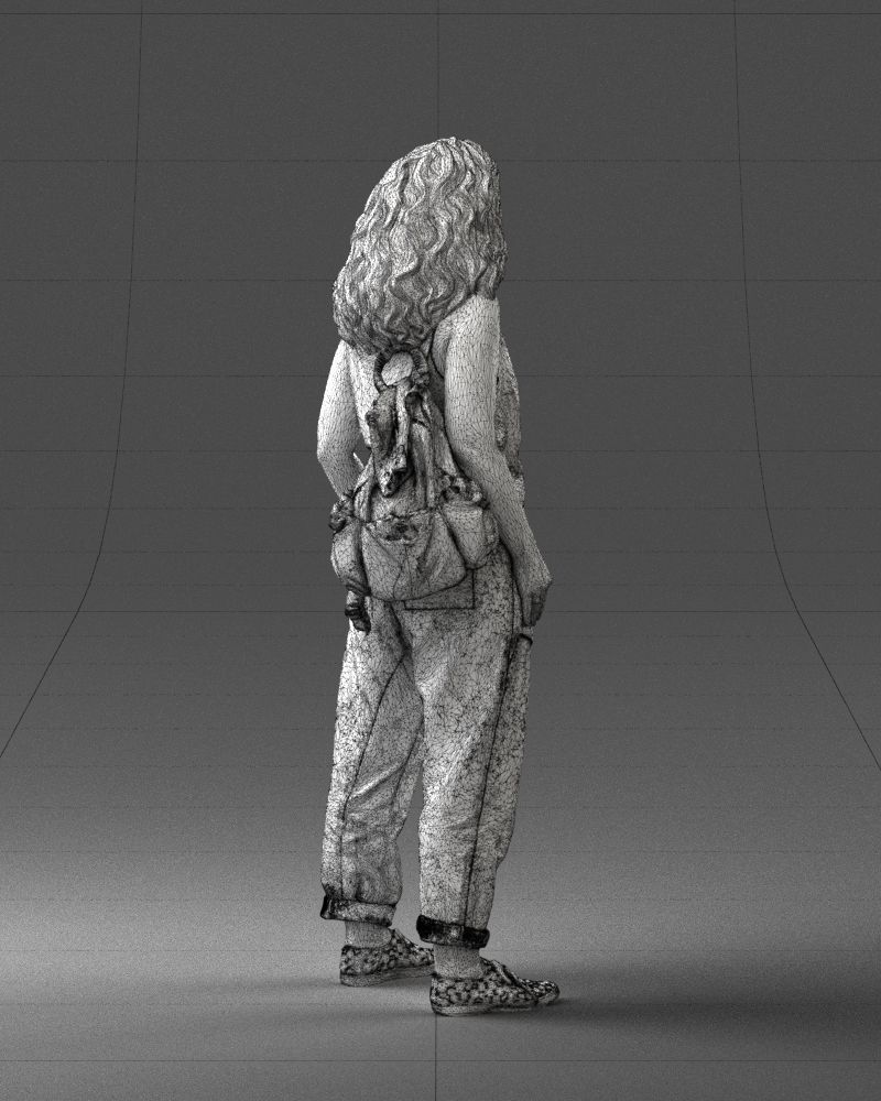 Woman with red hair 0081 3D Print Ready 3D print model_17