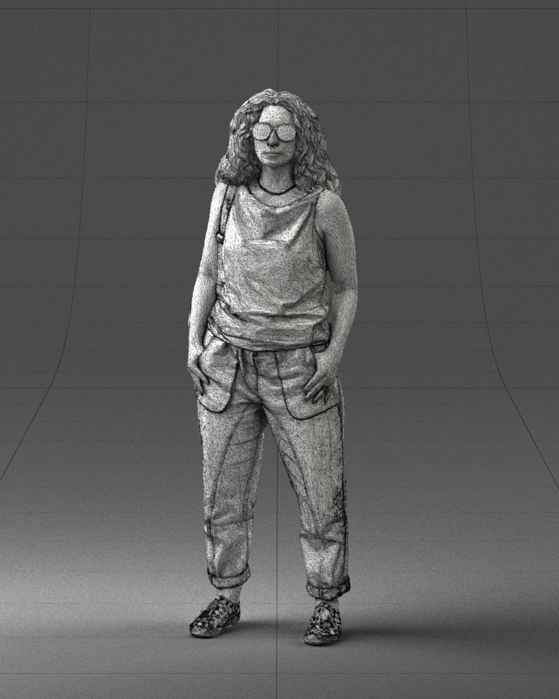 Woman with red hair 0081 3D Print Ready 3D print model_35