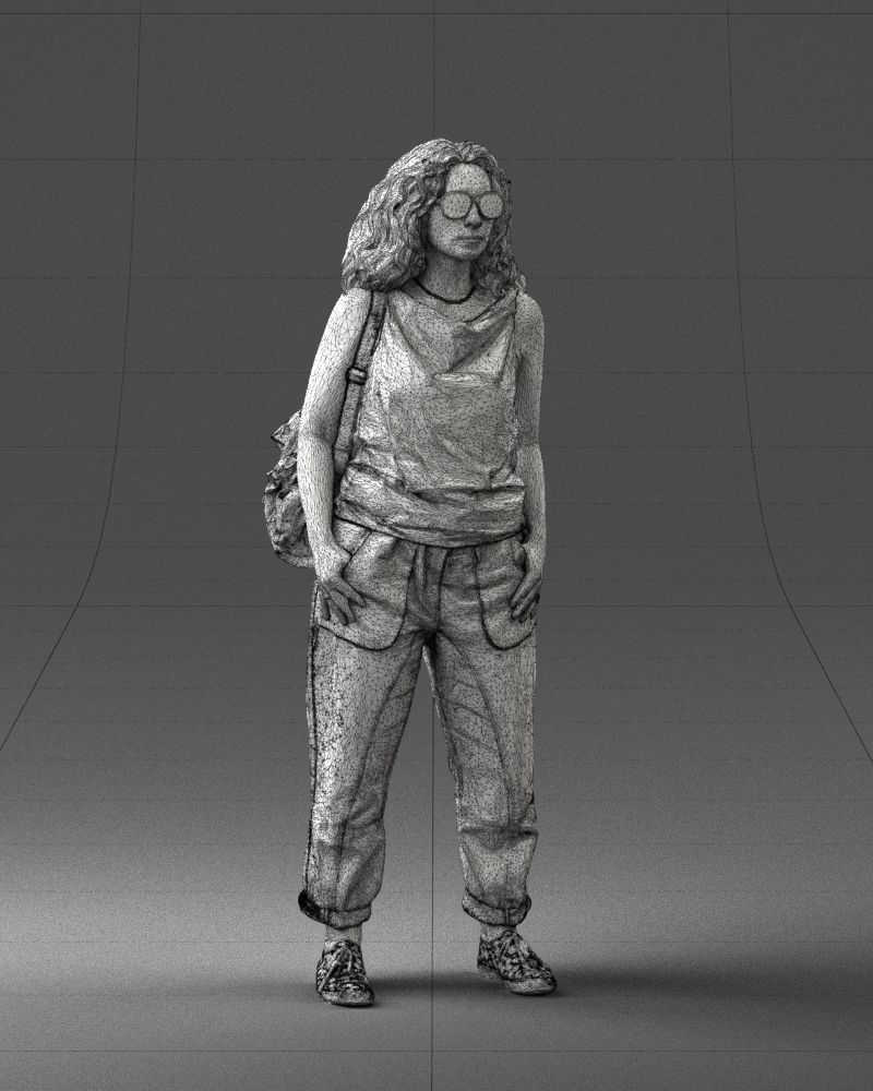 Woman with red hair 0081 3D Print Ready 3D print model_8