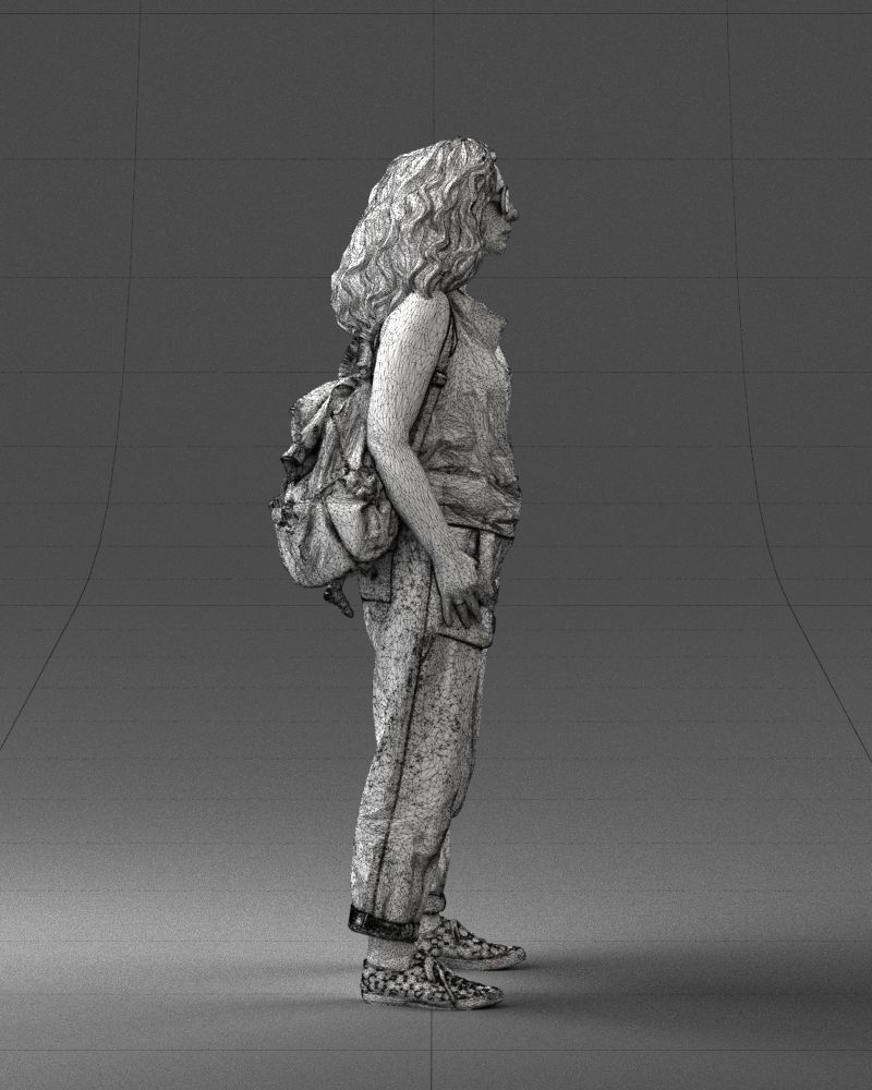 Woman with red hair 0081 3D Print Ready 3D print model_14