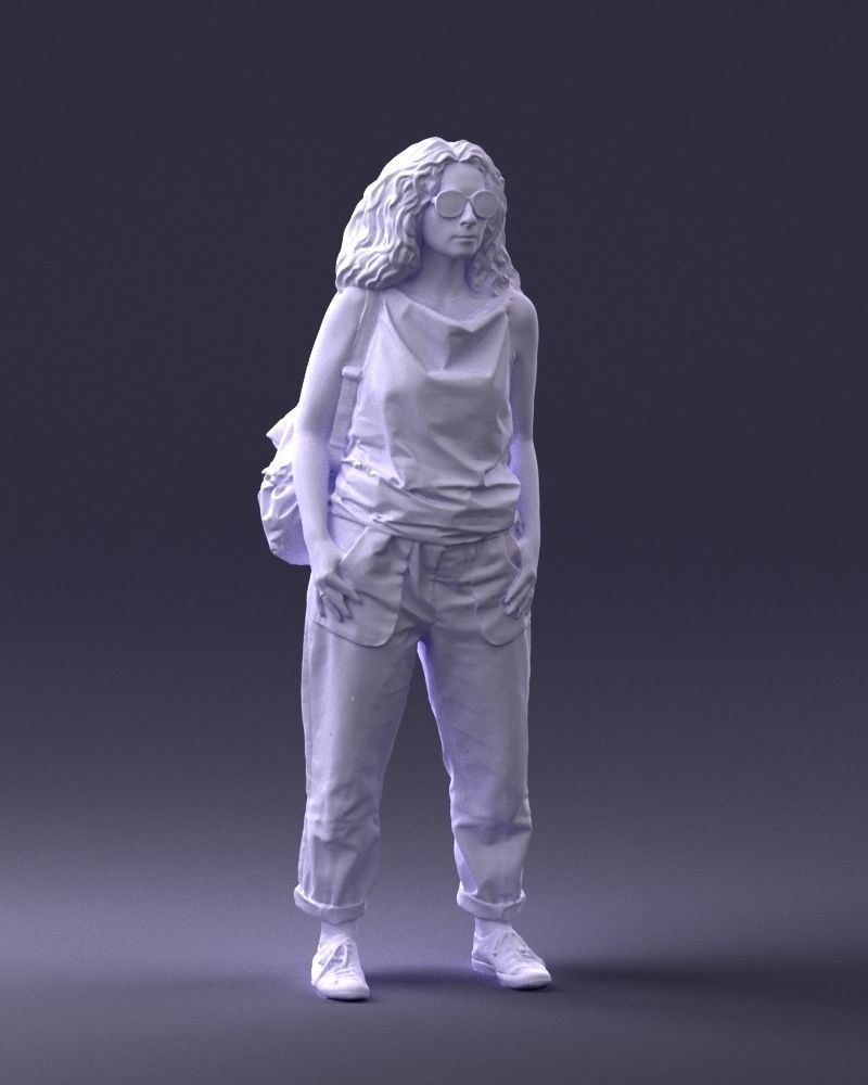 Woman with red hair 0081 3D Print Ready 3D print model_7