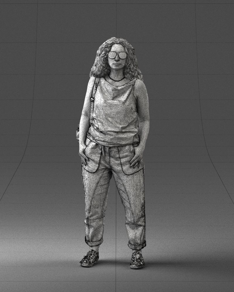 Woman with red hair 0081 3D Print Ready 3D print model_2