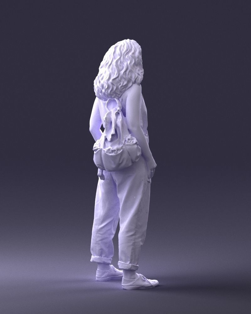 Woman with red hair 0081 3D Print Ready 3D print model_16