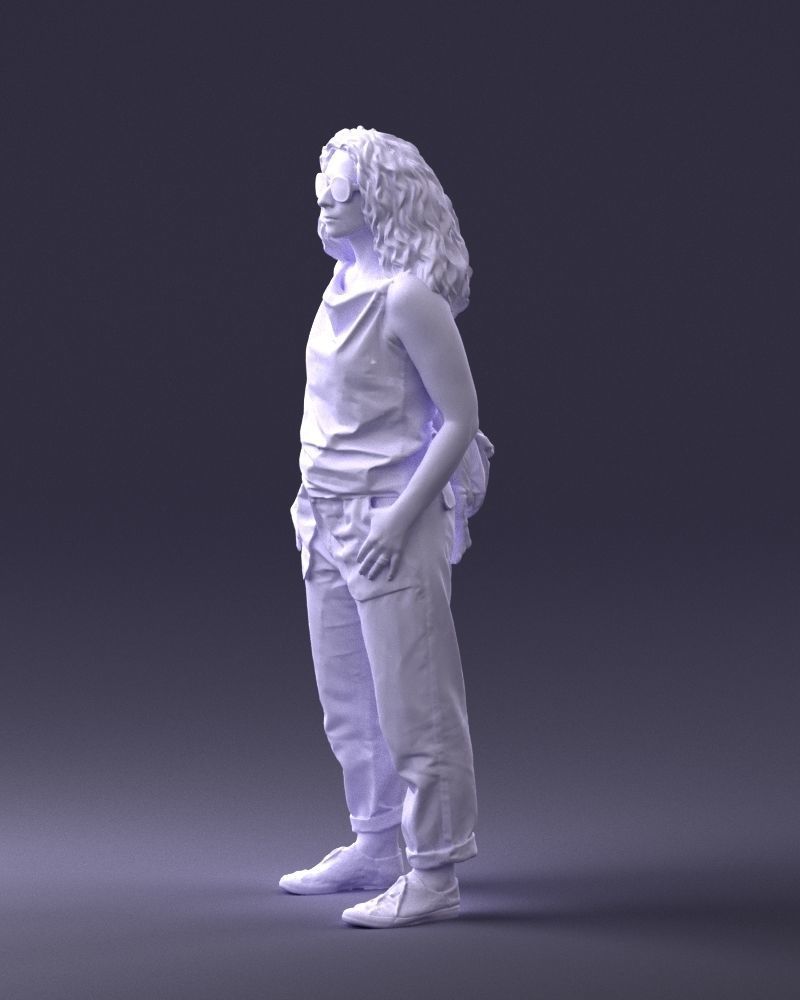 Woman with red hair 0081 3D Print Ready 3D print model_28