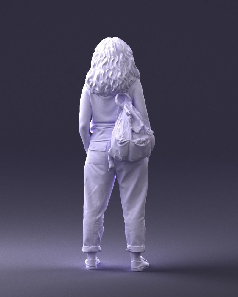 Woman with red hair 0081 3D Print Ready 3D print model_19