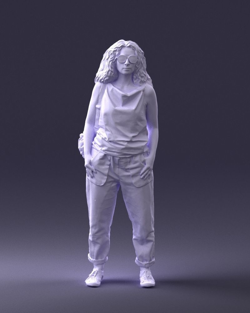 Woman with red hair 0081 3D Print Ready 3D print model_4