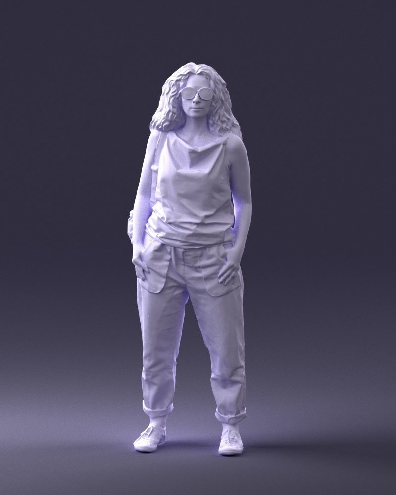 Woman with red hair 0081 3D Print Ready 3D print model_37