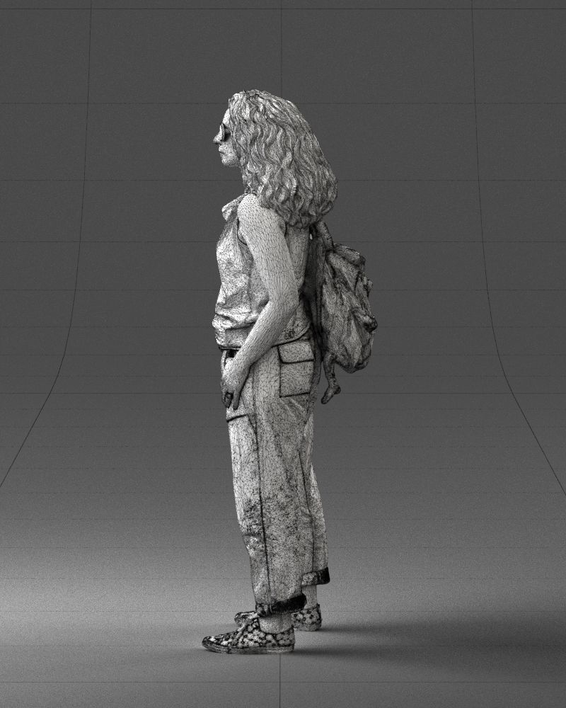 Woman with red hair 0081 3D Print Ready 3D print model_26