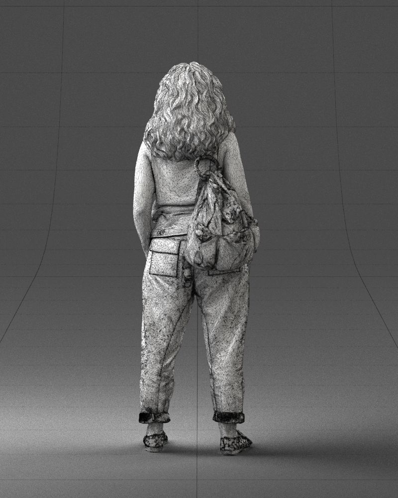 Woman with red hair 0081 3D Print Ready 3D print model_20