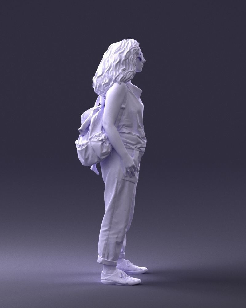 Woman with red hair 0081 3D Print Ready 3D print model_13