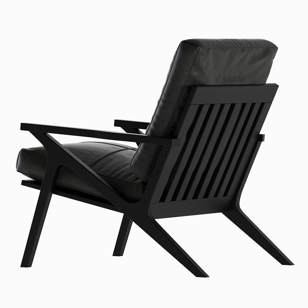 Leather Armchair Crate Barrel 3D model CGTrader