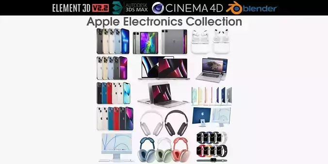 Apple Electronics Collection 2021-2022 3D model