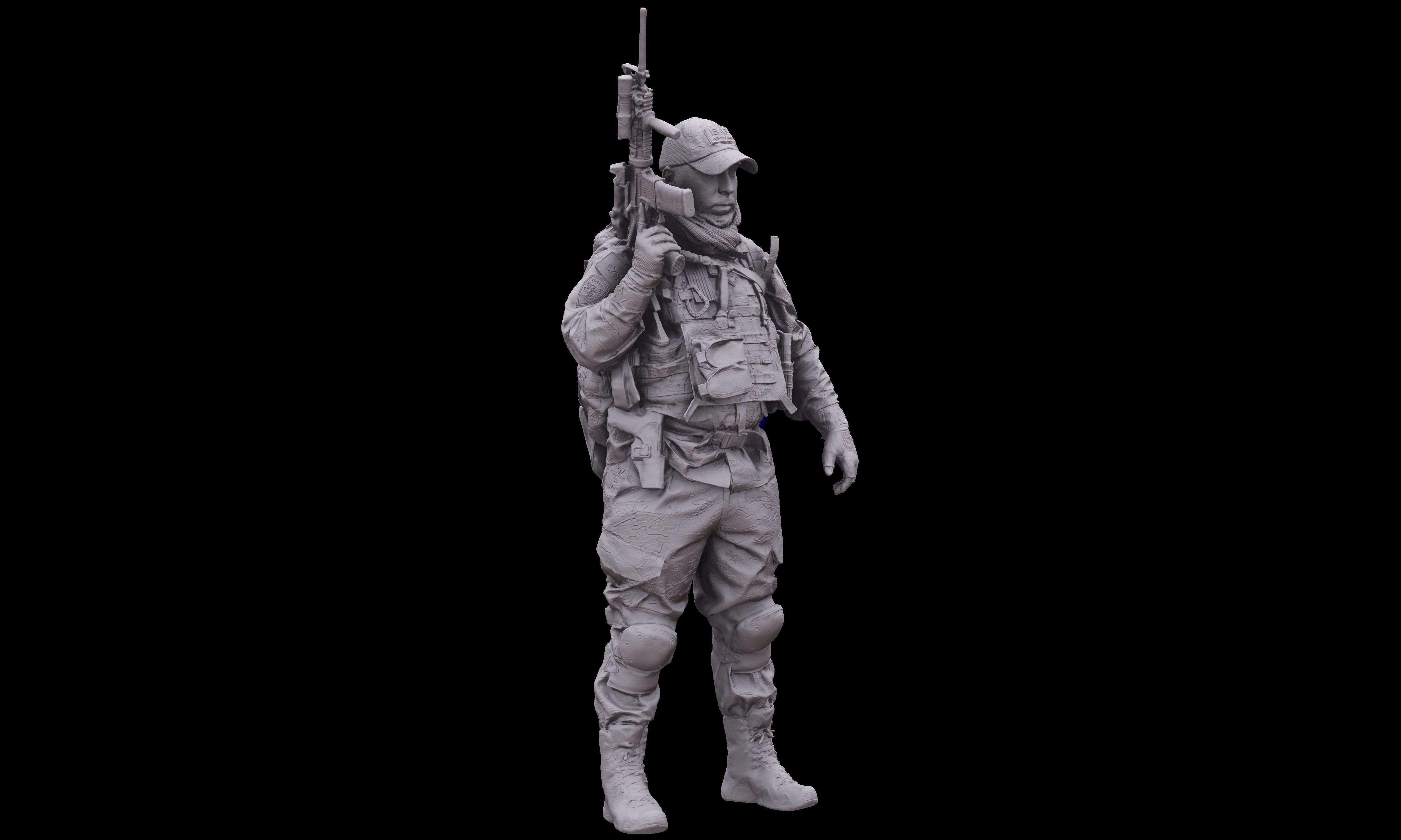 Cleaned 3D Body Scan Luis Donovan Standing 3D model_11