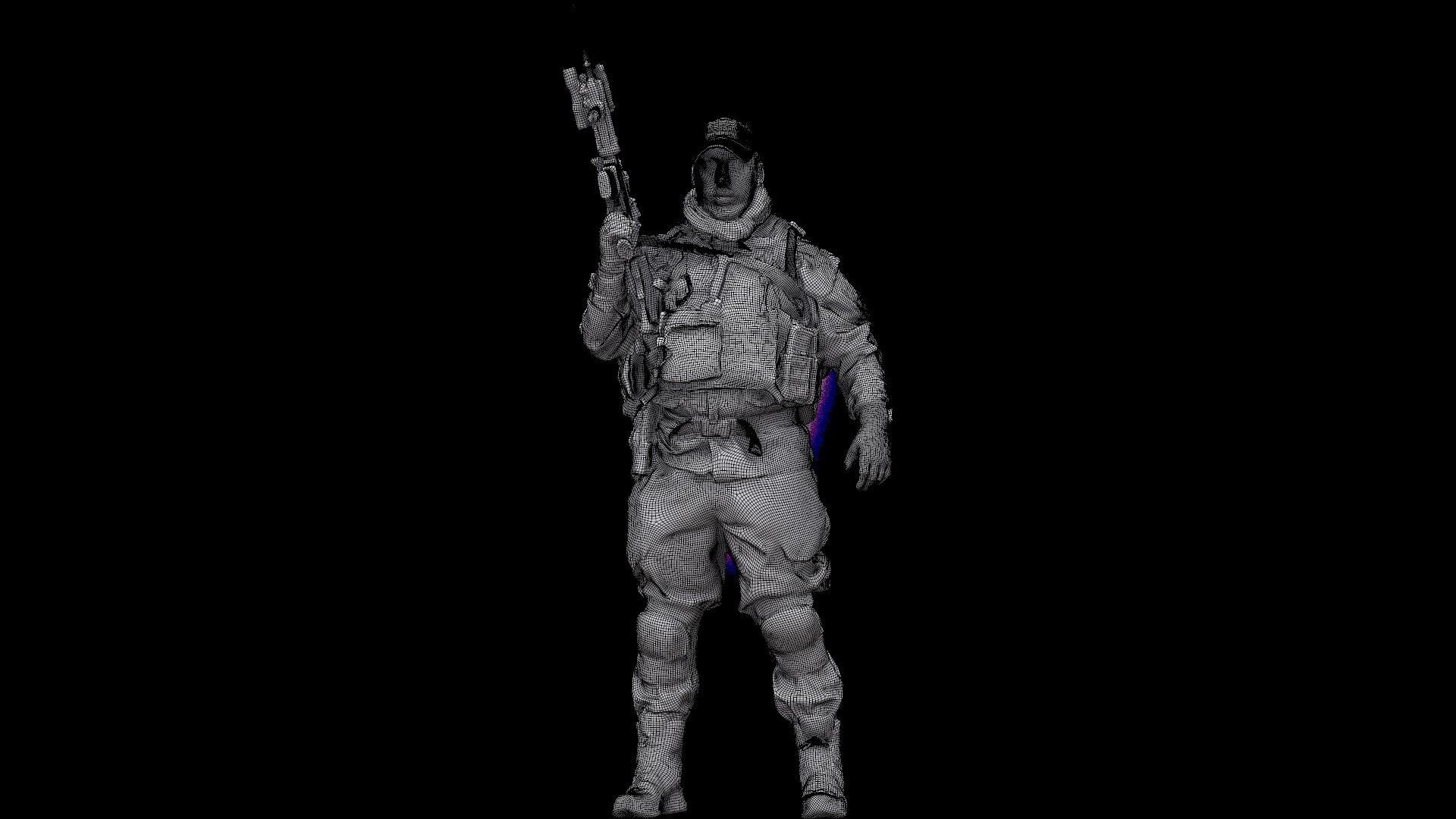 Cleaned 3D Body Scan Luis Donovan Standing 3D model_15