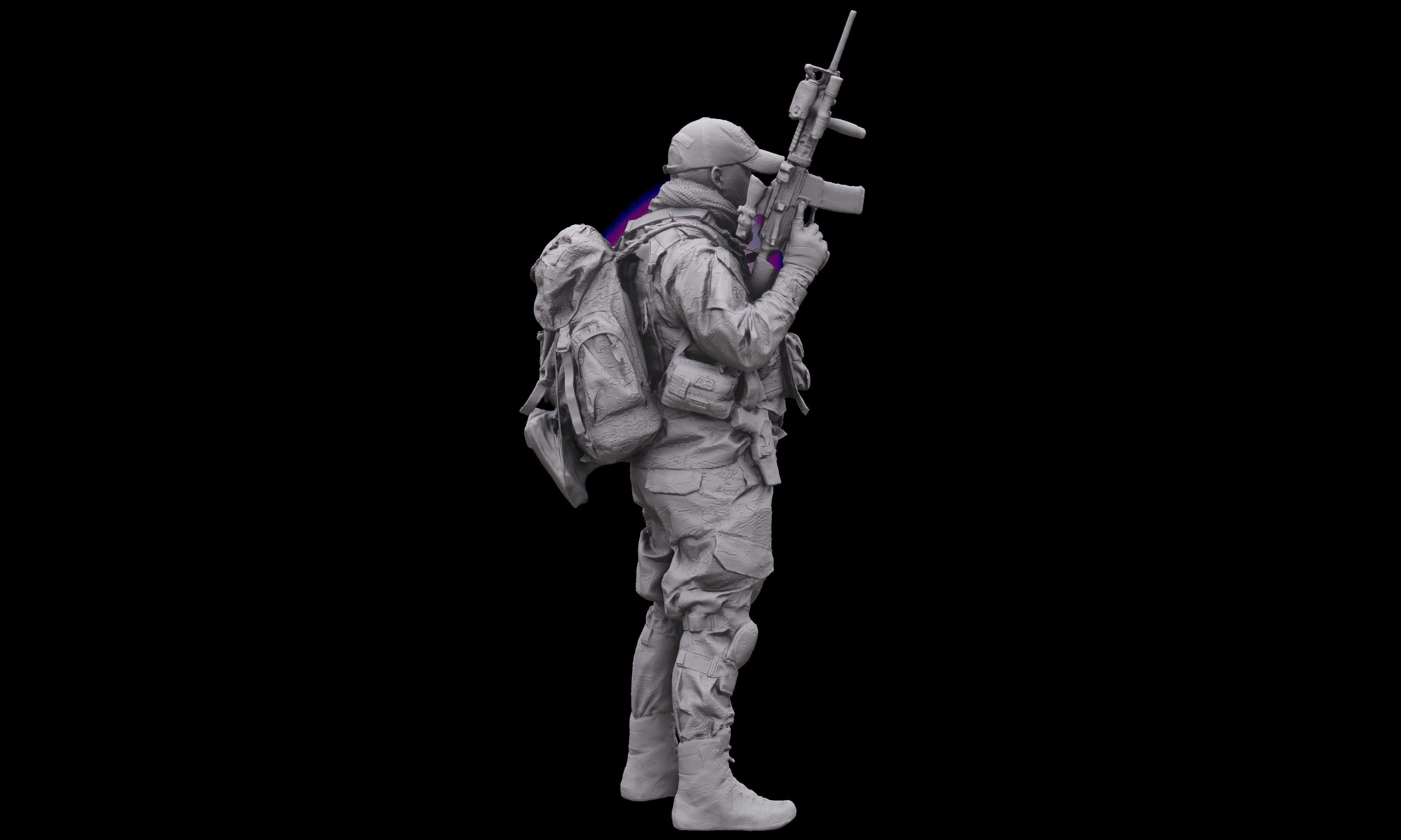 Cleaned 3D Body Scan Luis Donovan Standing 3D model_13