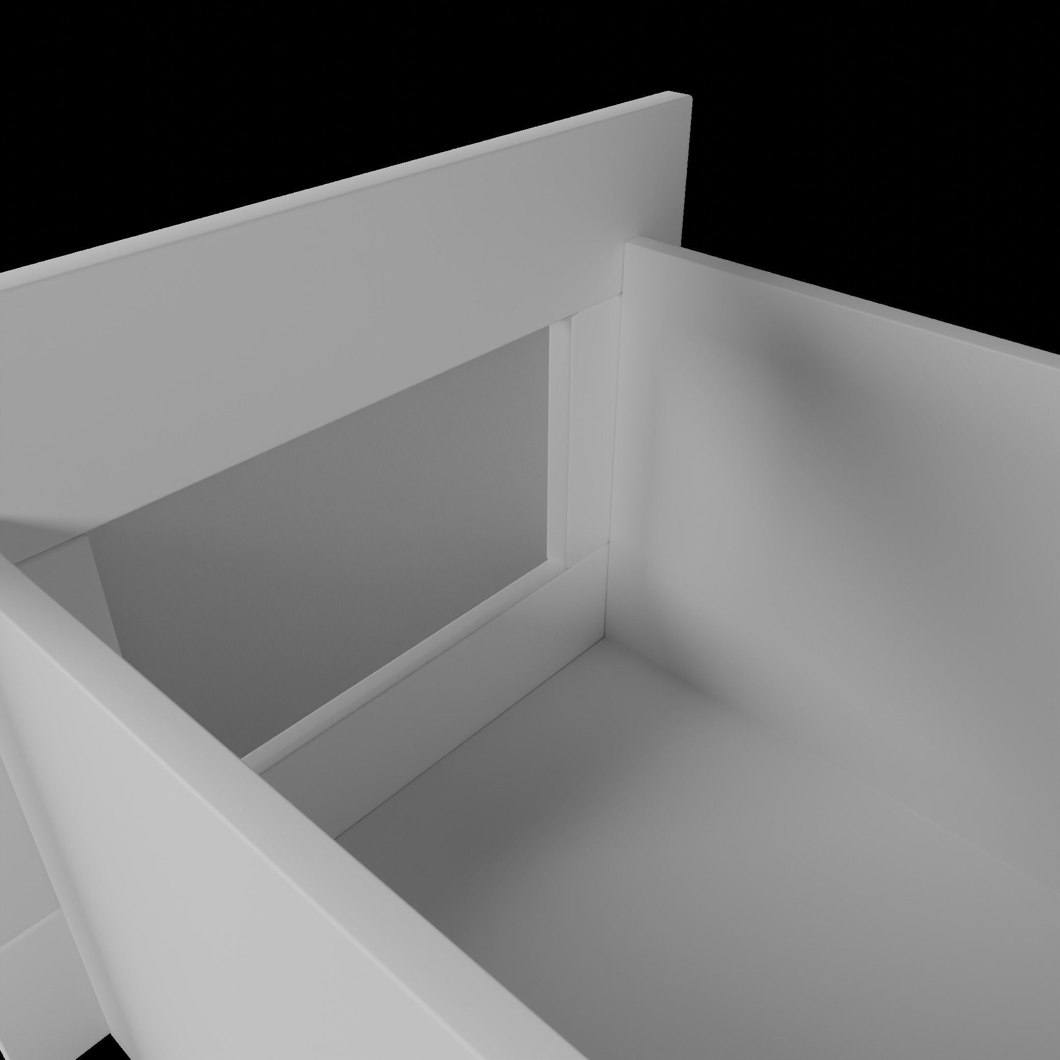 Ikea BRIMNES night table 3D model_6