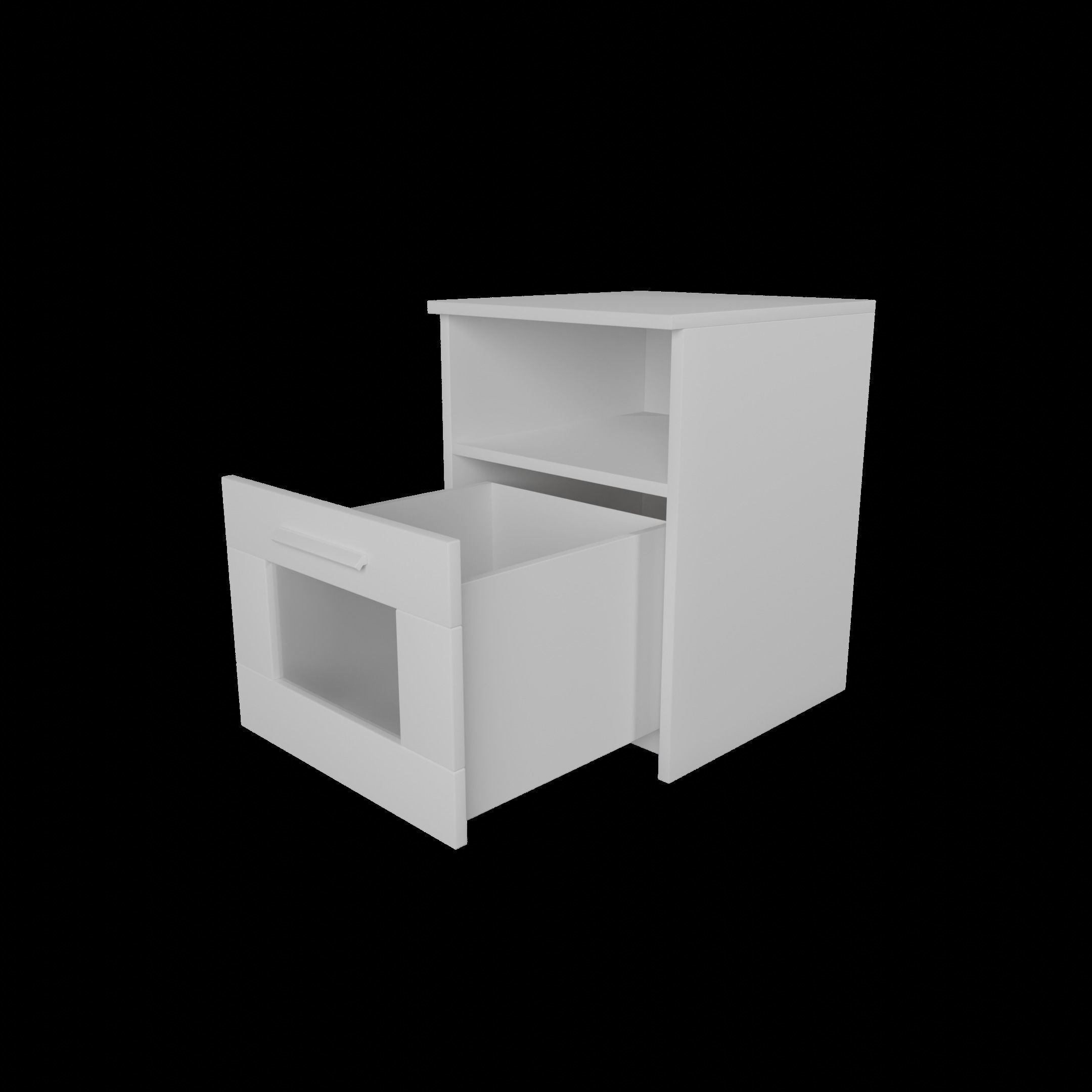 Ikea BRIMNES night table 3D model_5