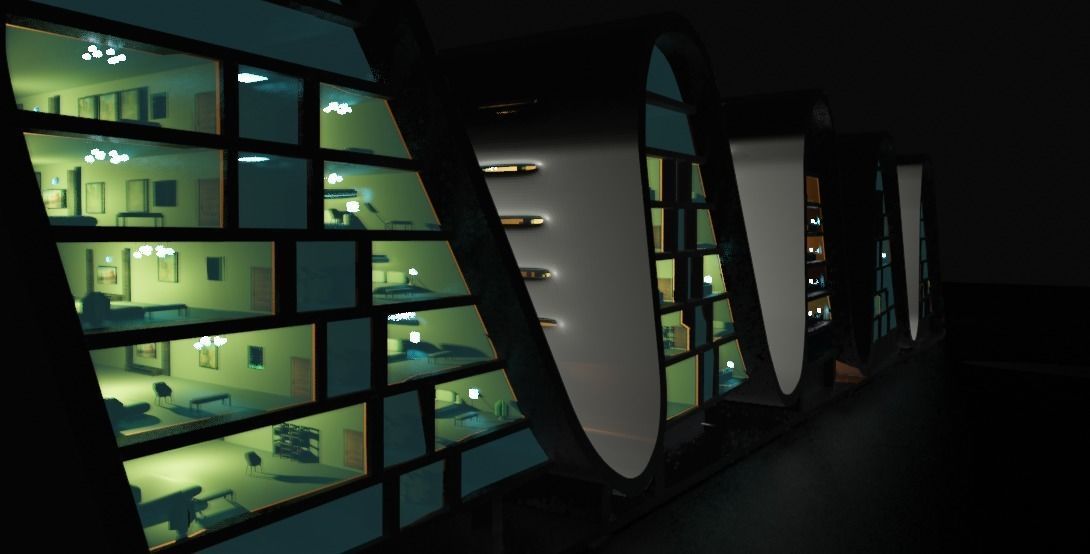 the wave building zaha hadid 3D model_23