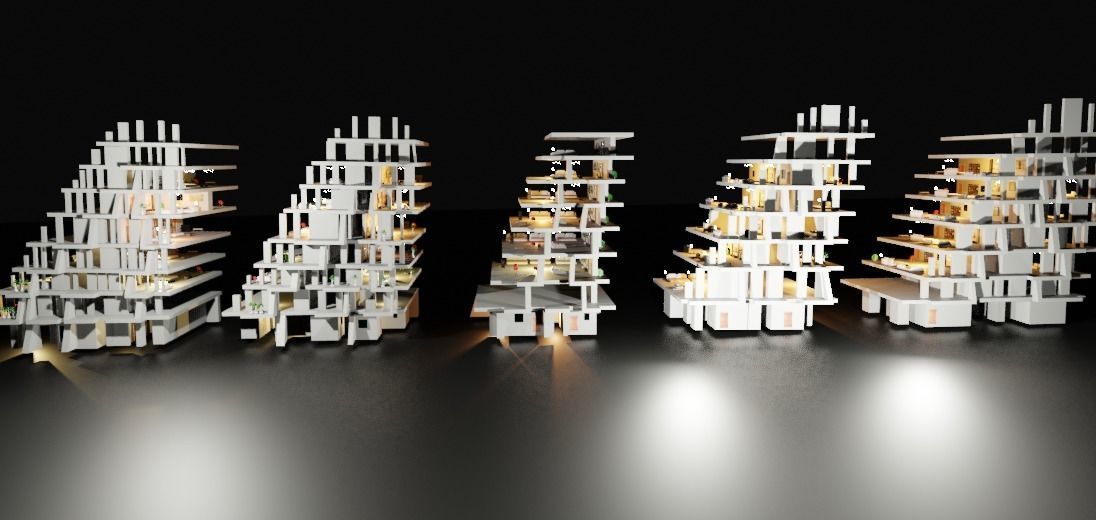 the wave building zaha hadid 3D model_3