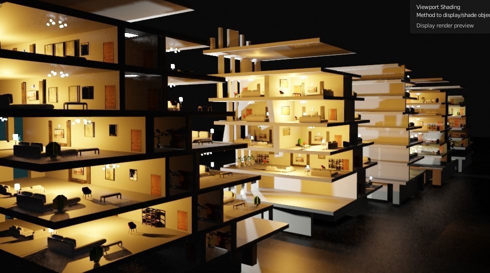 the wave building zaha hadid 3D model_1