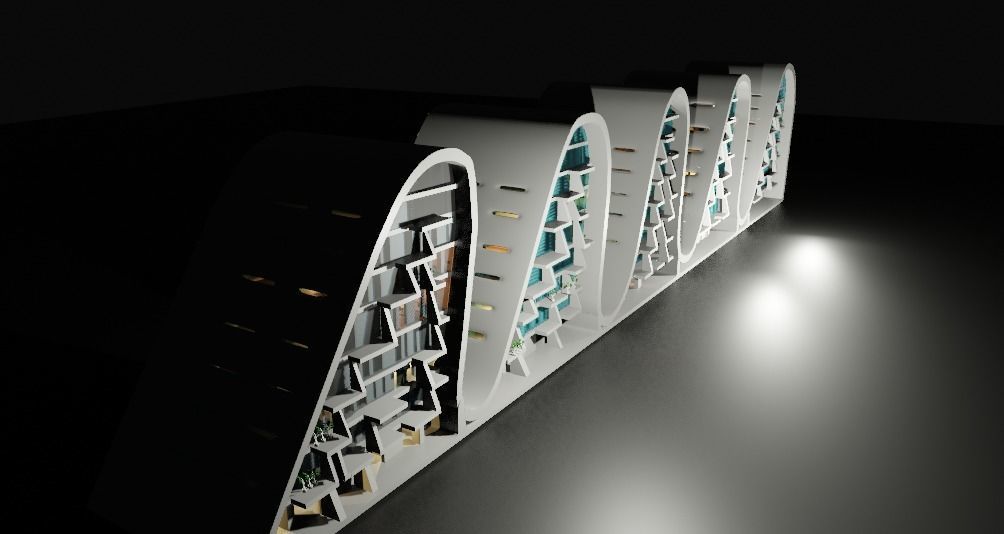 the wave building zaha hadid 3D model_44