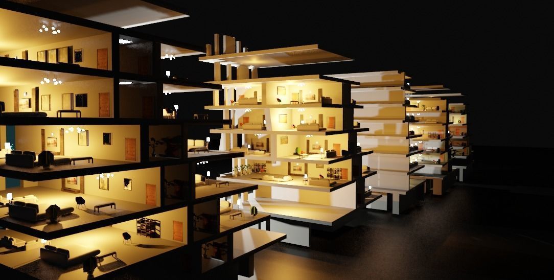 the wave building zaha hadid 3D model_24