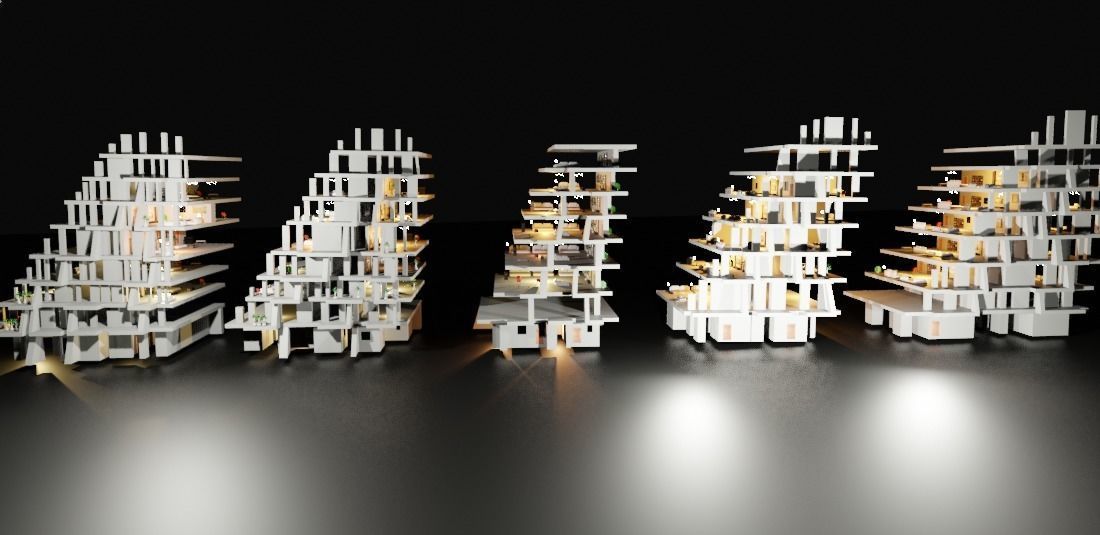 the wave building zaha hadid 3D model_29