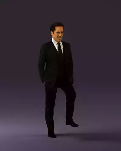 Man in suit 0413 3D Print ready 3D print model
