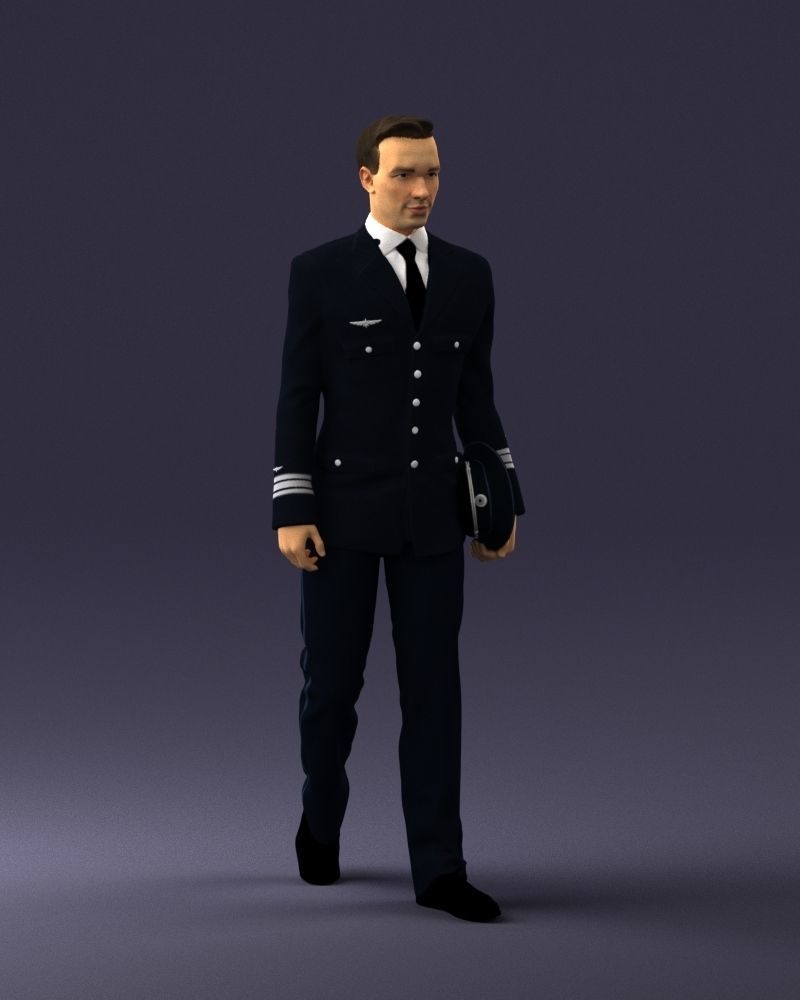 Male pilot in uniform 0296 3D model_6