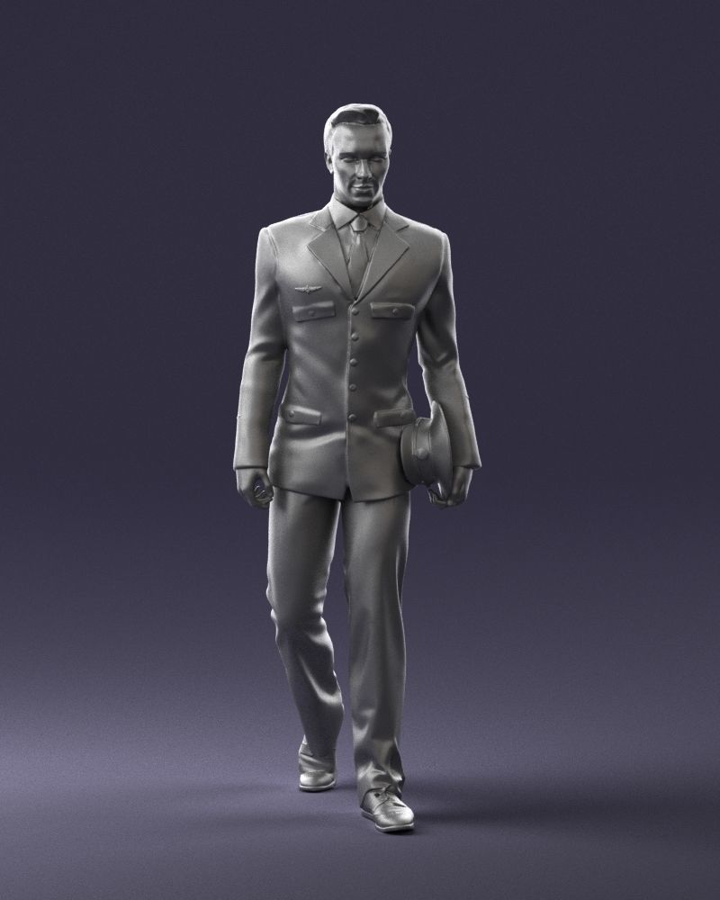 Male pilot in uniform 0296 3D model_4