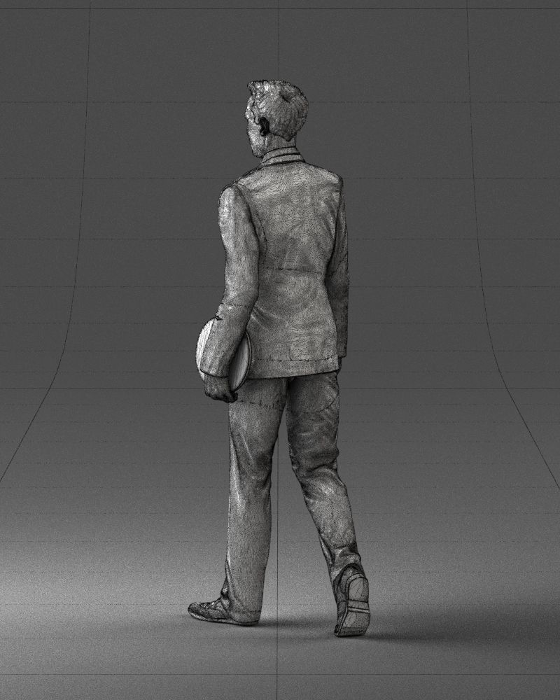 Male pilot in uniform 0296 3D model_23