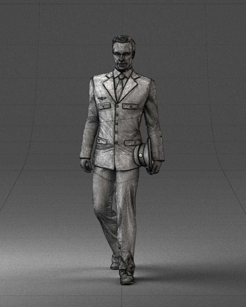 Male pilot in uniform 0296 3D model_35