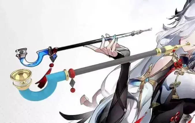 Shenhe Pipe from Genshin Impact Fanart