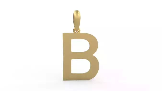 Initial Letters Pendant Berlin Sans B 3D print model