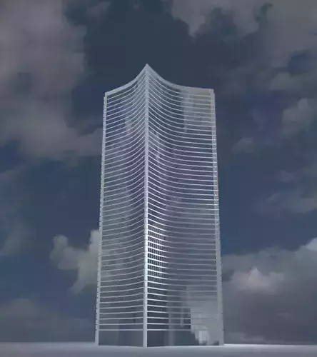 Skyscraper tower 3D model
