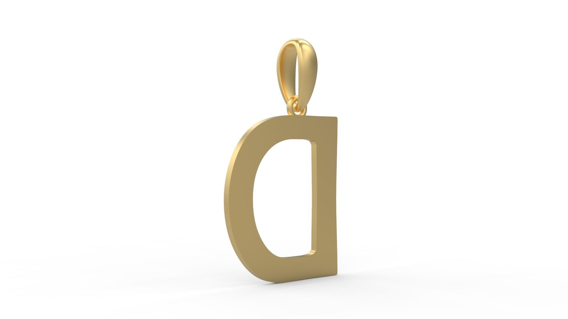 Initial Letters Pendant Berlin Sans D 3D print model_3