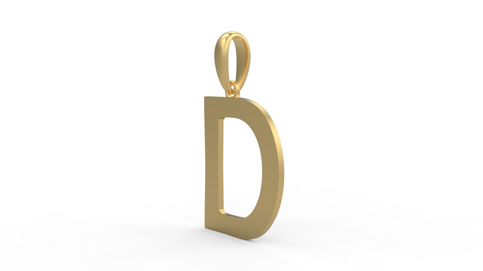 Initial Letters Pendant Berlin Sans D 3D print model_1