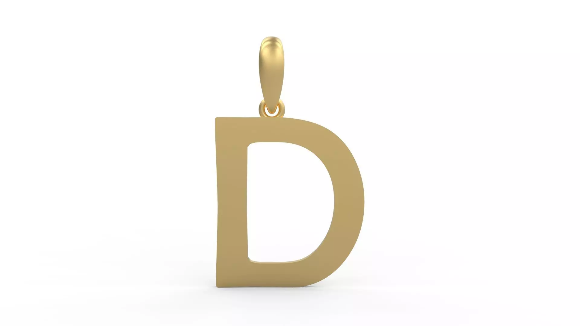 Initial Letters Pendant Berlin Sans D 3D print model_0