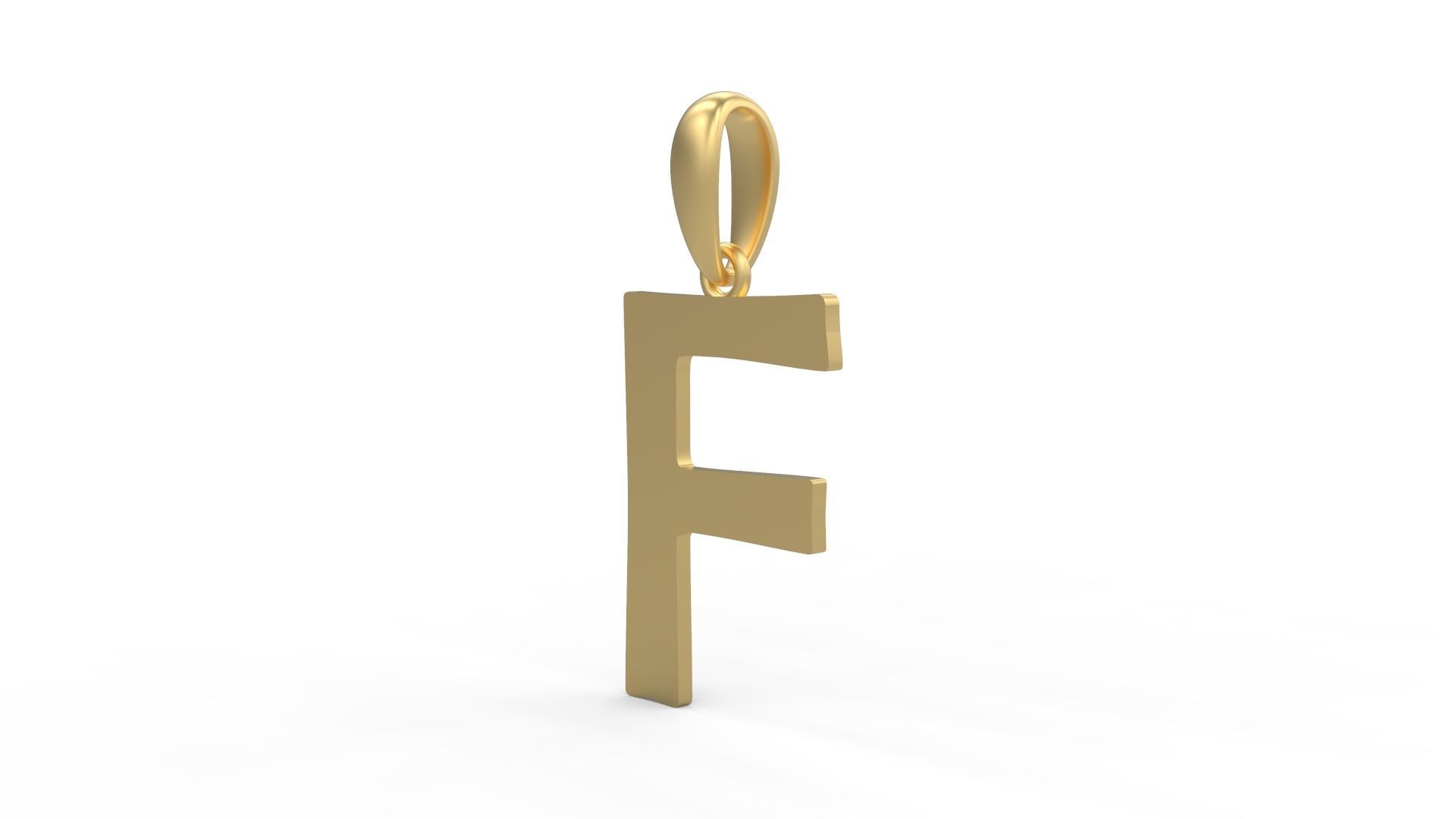 Initial Letters Pendant Berlin Sans F 3D print model_1