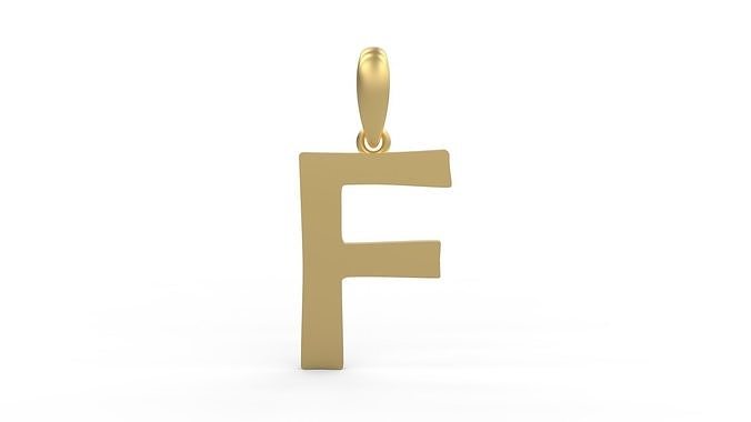 Initial Letters Pendant Berlin Sans F 3D print model