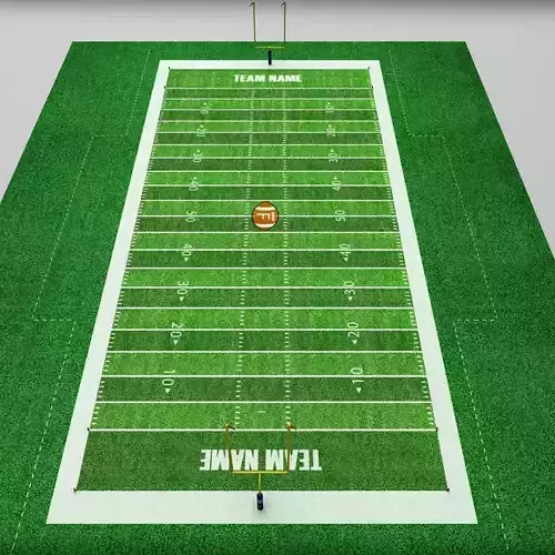 Football american stadium field low poly