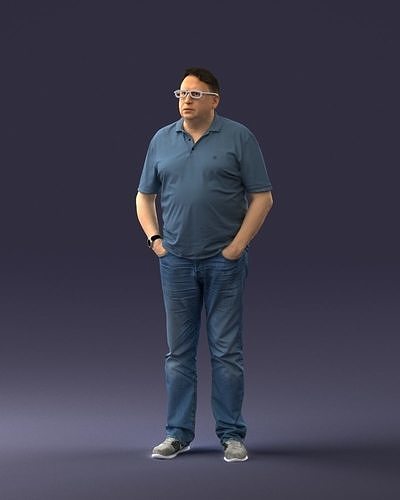 casual man0527 3Dprint ready 3D print model