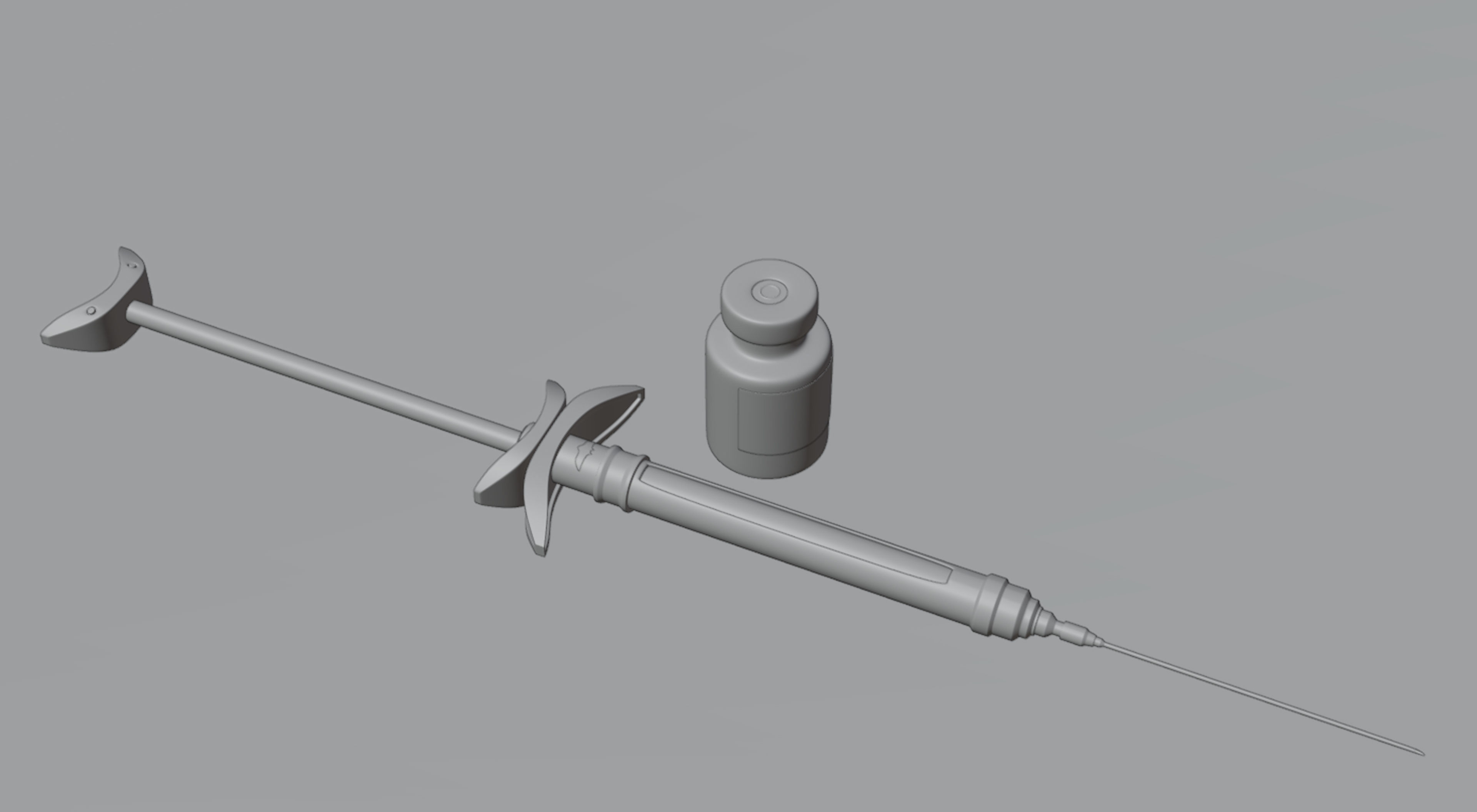 Batman syringe Low-poly 3D model_4