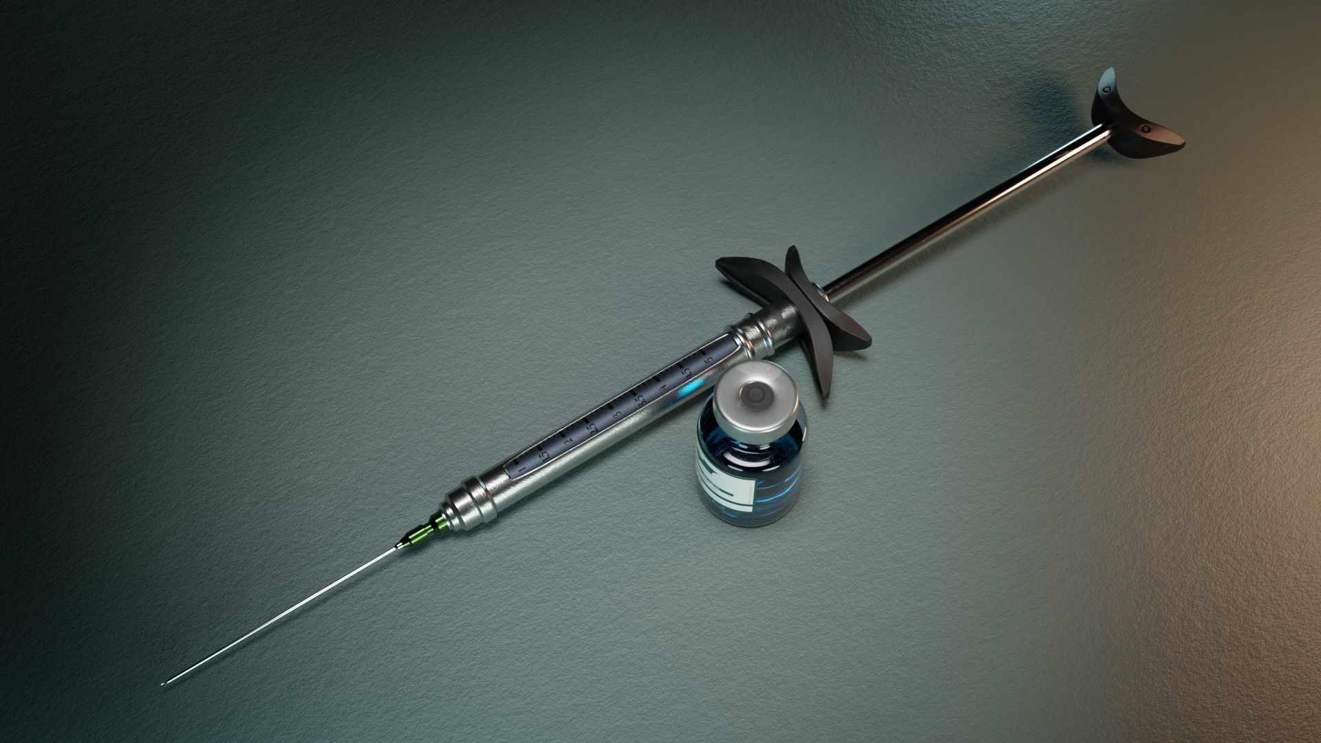 Batman syringe Low-poly 3D model_2