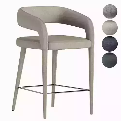 LISETTE GREY COUNTER STOOL