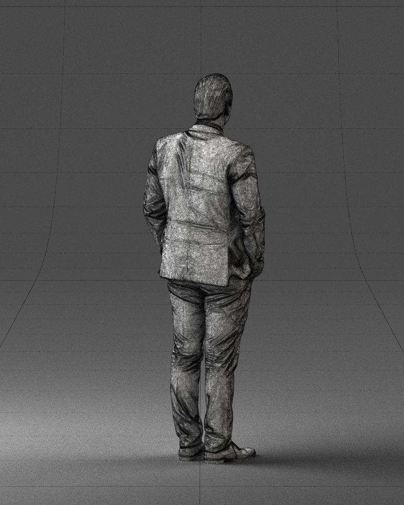 Guy in blue business suit 0467 3D Print Ready 3D print model_23